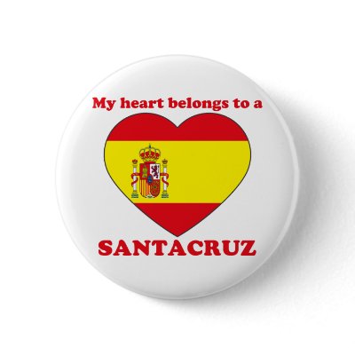 Santacruz Pinback Button by ValentinesDayTshirts