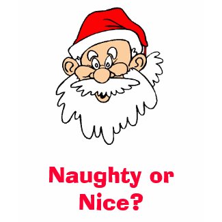 santaface[1], Naughty or Nice? shirt