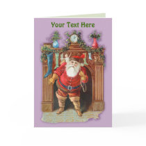 SantaFireplace-CardFront, Your Text Here by Kat_Kapers SantaFireplace-CardFront, Your Text Here