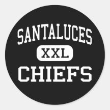 Santaluces - Chiefs - High - Lake Worth Florida Round Stickers