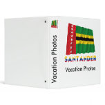 Santander Waving  Flag with Name Vinyl Binders
