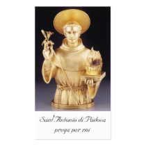 Sant'Antonio santino - st Anthony holy card business cards by alesratt Sant'Antonio santino - st Anthony holy card business cards