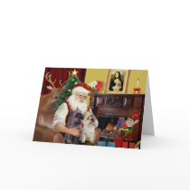 Santa's 2 Cairn Terriers cards