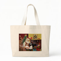 Santa's 2 Cavalier Kings Charles bags