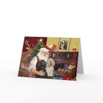 Santa's 2 Cocker Spaniels cards
