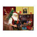 Santa's 2 Dachshunds (b-t) t-shirts by SantasDogs Santa's 2 Dachshunds (b-t) t-shirts