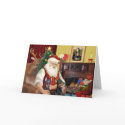 Santa's 2 Doberman Pinschers cards by SantasDogs Santa's 2 Doberman Pinschers cards
