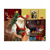 Santa's 2 Greyhounds t-shirts