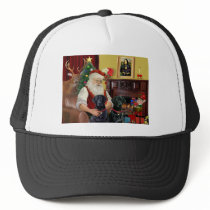 Santa's 2 Labradors (black) hats by SantasDogs Santa's 2 Labradors (black) hats
