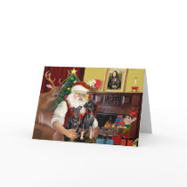 Santa's 2 Minaiture Pinschers cards by SantasDogs Santa's 2 Minaiture Pinschers cards