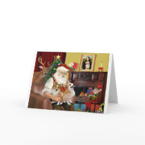 Santa's 2 Welsh Corgis (Pem.) cards
