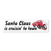 Santa's 39 Chevy bumpersticker Bumper Sticker