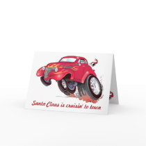 Santa's 39 Chevy Christmas card