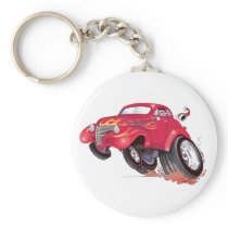 Santa's 39 Chevy key chain