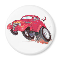 Santa's 39 Chevy Fridge Magnets