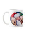 Santa's Airedale Terriers at Christmas mugs