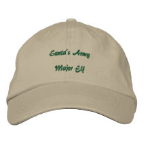 Santa's Army embroidered hats