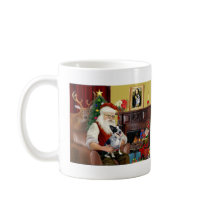 Santa's Australian Cattle Dog (#1) mugs by dogartchristmasgifts Santa's Australian Cattle Dog (#1) mugs