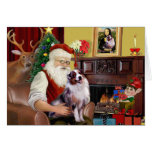 Santa's Australian Shepherd (merle) Cards