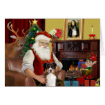 Santa's Australian Shepherd (tri) Cards