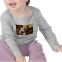 Santa's Australian Shepherd (tri) t-shirts by dogartchristmasgifts Santa's Australian Shepherd (tri) t-shirts