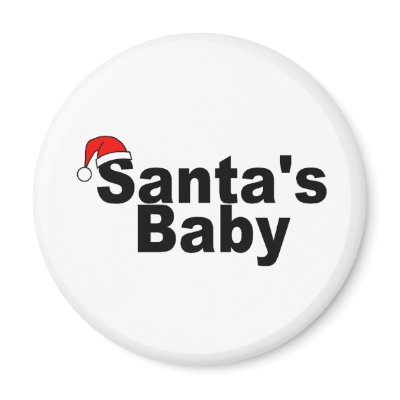 Santas Baby 1 Magnets by CelebrationZazzle