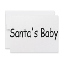 Santas Baby 2 invitations