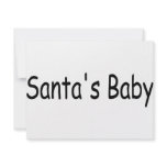 Santas Baby 2 Personalized Announcements