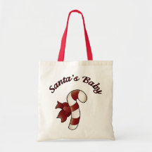 Santas Baby Tote Bags
