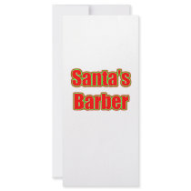 Santa's Barber rack cards