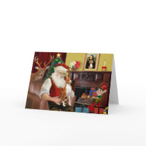 Santas Basenji cards