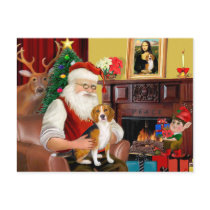 Santa's Beagle (#7) Postcard