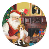 Santa's Beagle (#7) Stickers
