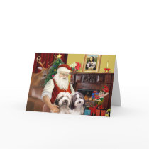 Santa's Bearded Collie Cards