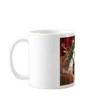 Santa's Bearded Collie Mugs