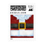 Santa's Belly Postage Stamp