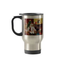 Santa's Bichon Frise (#1) Mugs