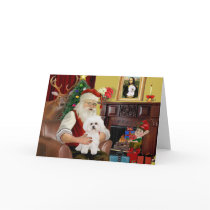 Santa's Bichon Frise #2 Cards