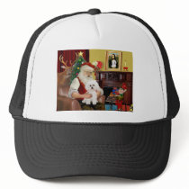 Santa's Bichon Frise #2 Trucker Hats