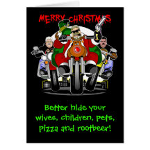 Santa's Biker Helpers Card