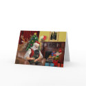 Santa's Black Pug cards