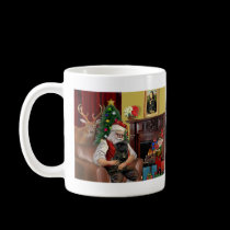 Santa's Black Pug mugs