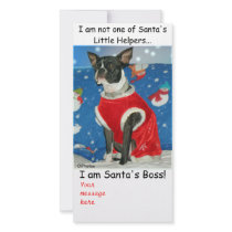 Santa's Boss Photocard Photo Cards