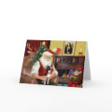Santa's Boston Terrier cards