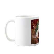 Santa's Boston Terrier Coffee Mug
