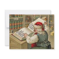 Santa's Checklist invitations