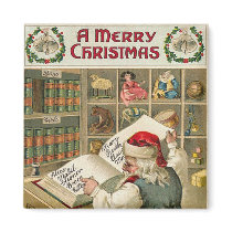 Santa's Checklist magnets