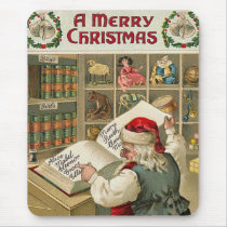 Santa's Checklist Mousepad