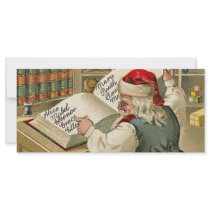 Santa's Checklist Customized Rack Card