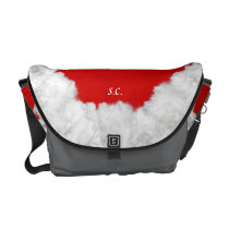Santa's Christmas Gift Sack Is A Medium Messenger Courier Bag  at Zazzle